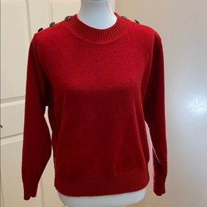 Etienne Aigner Logo Acrylic Sweater Medium Vintage